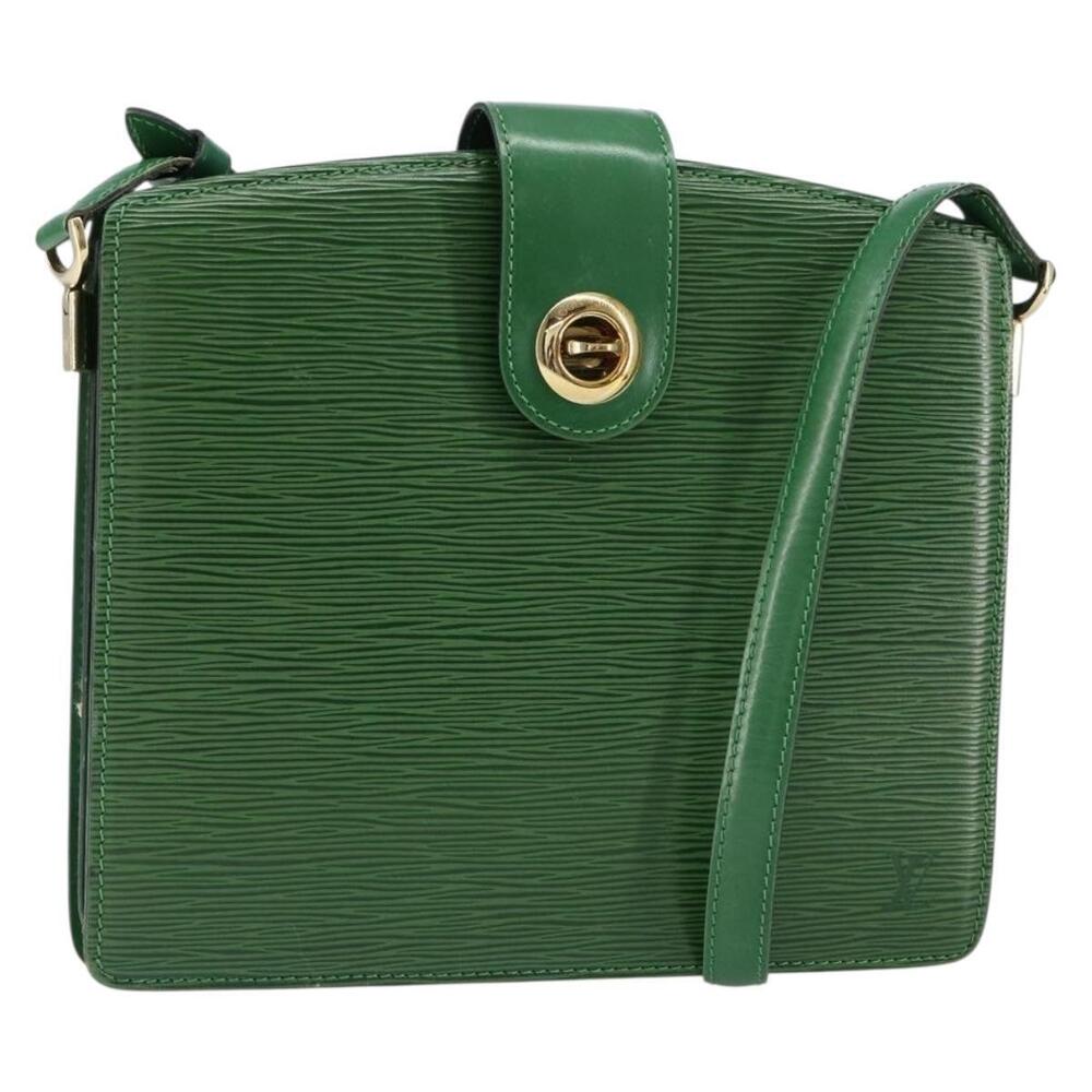 LOUIS VUITTON Epi Capuchin Shoulder Bag Green M52344 LV Auth BA7926